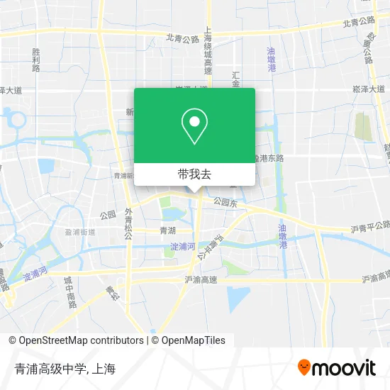 青浦高级中学地图