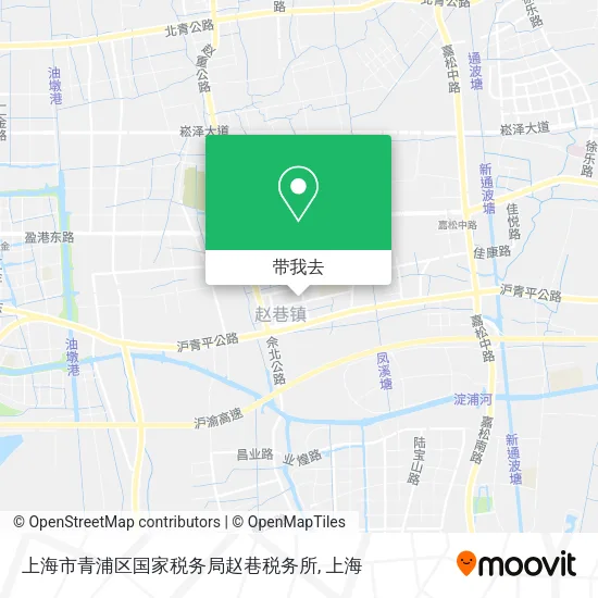 上海市青浦区国家税务局赵巷税务所地图