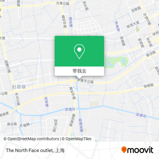 The North Face outlet地图