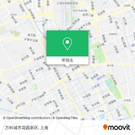 万科城市花园新区地图