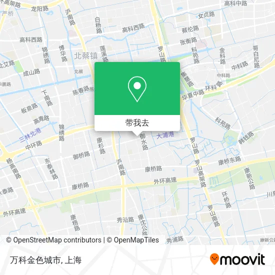 万科金色城市地图