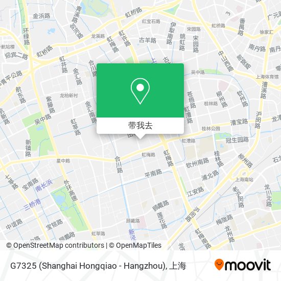 G7325 (Shanghai Hongqiao - Hangzhou)地图