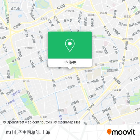 泰科电子中国总部地图