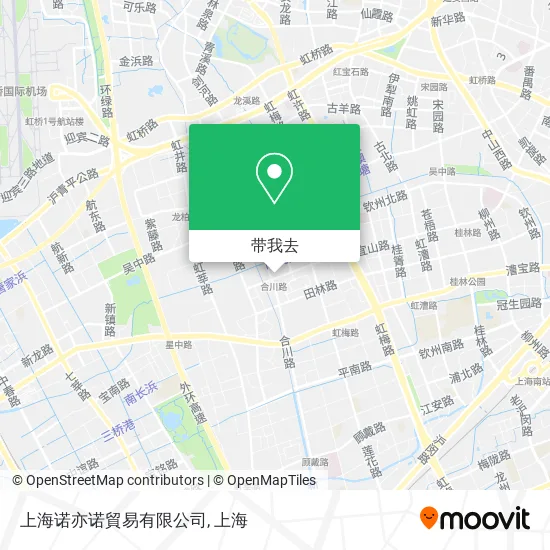 上海诺亦诺貿易有限公司地图