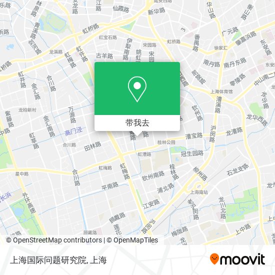 上海国际问题研究院地图