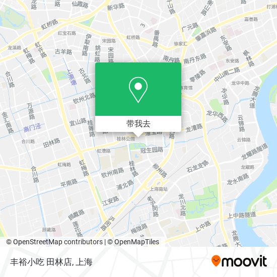 丰裕小吃 田林店地图