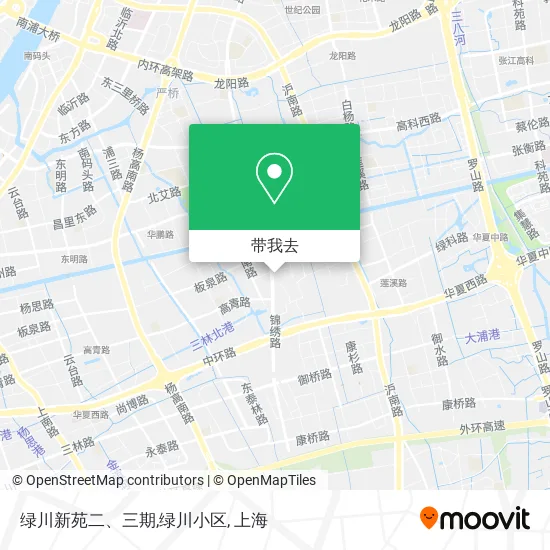 绿川新苑二、三期,绿川小区地图