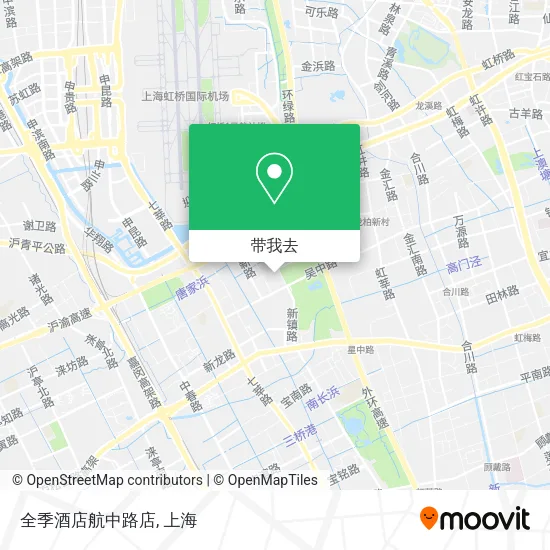 全季酒店航中路店地图