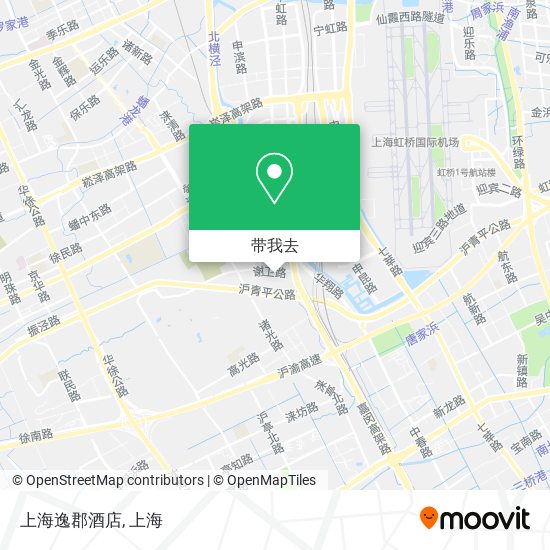 上海逸郡酒店地图
