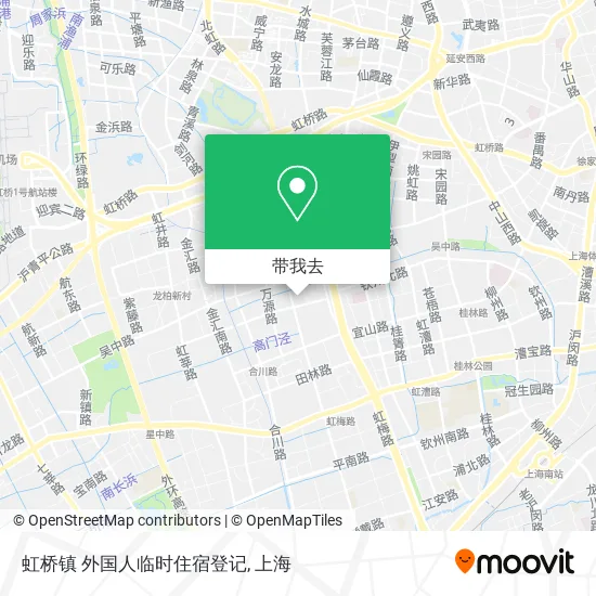 虹桥镇 外国人临时住宿登记地图