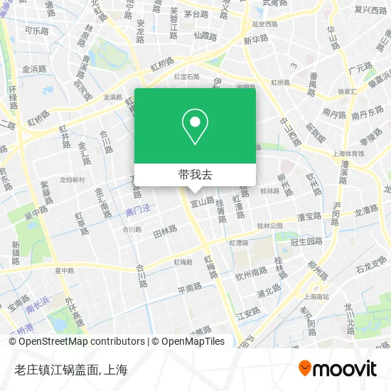老庄镇江锅盖面地图