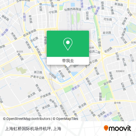 上海虹桥国际机场停机坪地图