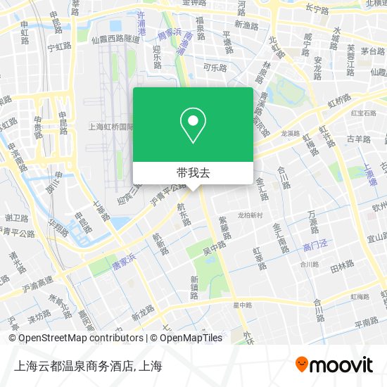 上海云都温泉商务酒店地图