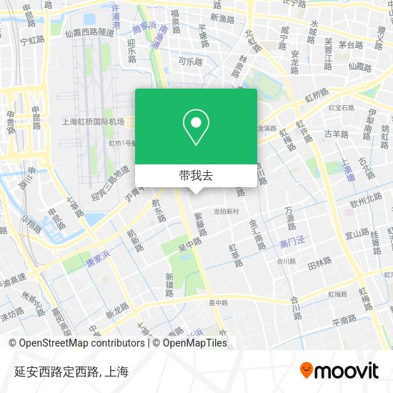 延安西路定西路地图