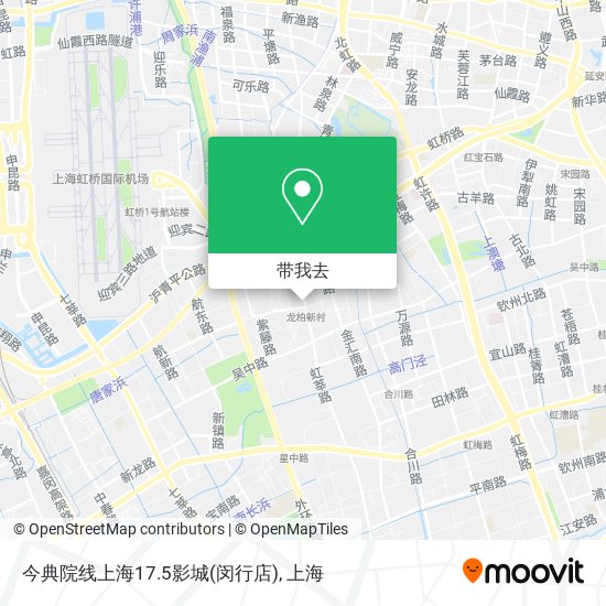 今典院线上海17.5影城(闵行店)地图