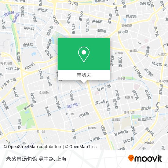 老盛昌汤包馆 吴中路地图