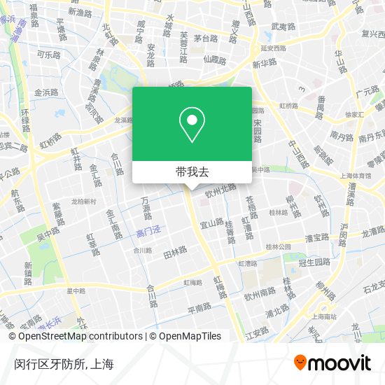 闵行区牙防所地图
