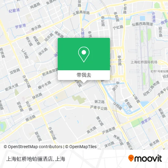 上海虹桥地铂骊洒店地图