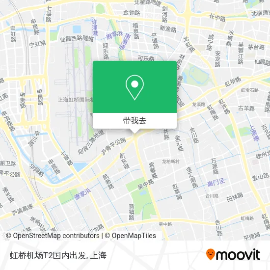 虹桥机场T2国内出发地图