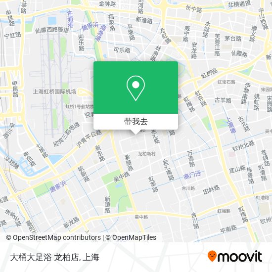 大桶大足浴 龙柏店地图