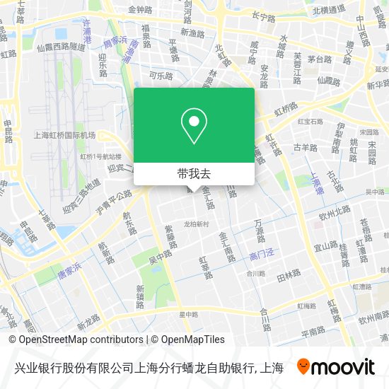 兴业银行股份有限公司上海分行蟠龙自助银行地图