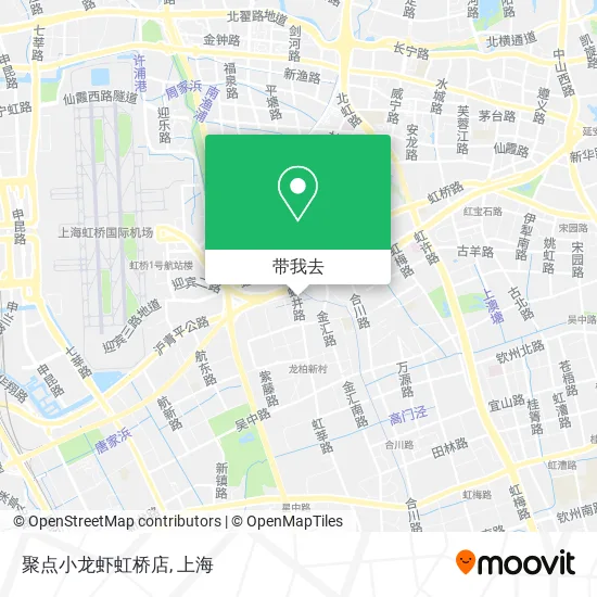聚点小龙虾虹桥店地图