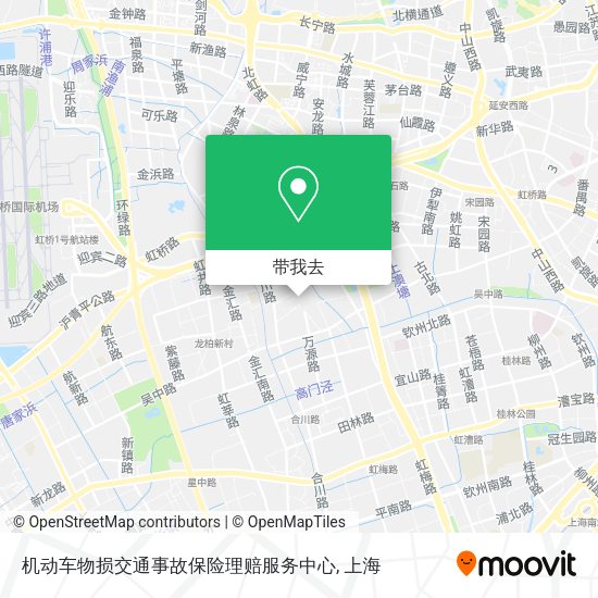 机动车物损交通事故保险理赔服务中心地图