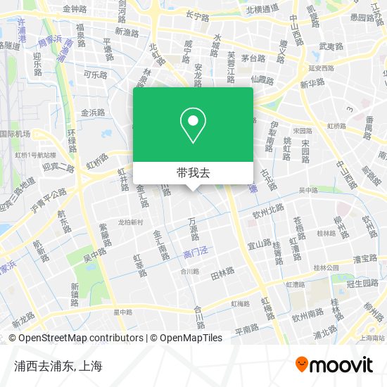 浦西去浦东地图