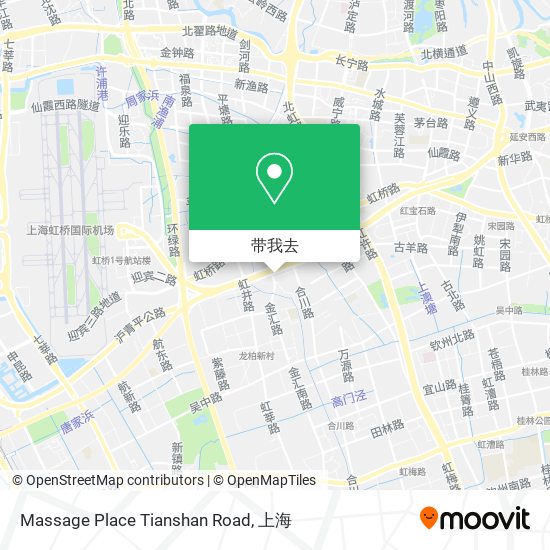 Massage Place Tianshan Road地图