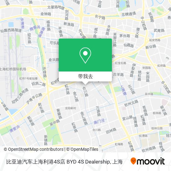 比亚迪汽车上海利港4S店 BYD 4S Dealership地图