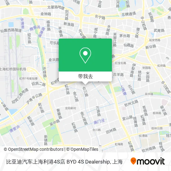 比亚迪汽车上海利港4S店 BYD 4S Dealership地图