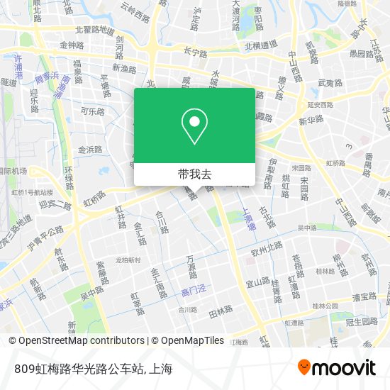 809虹梅路华光路公车站地图