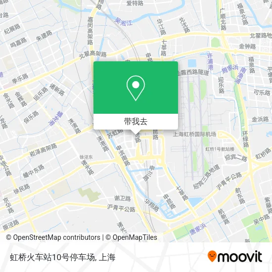 虹桥火车站10号停车场地图