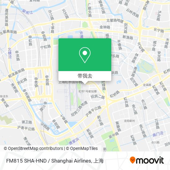 FM815 SHA-HND / Shanghai Airlines地图