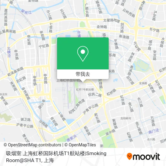 吸烟室 上海虹桥国际机场T1航站楼|Smoking Room@SHA T1地图
