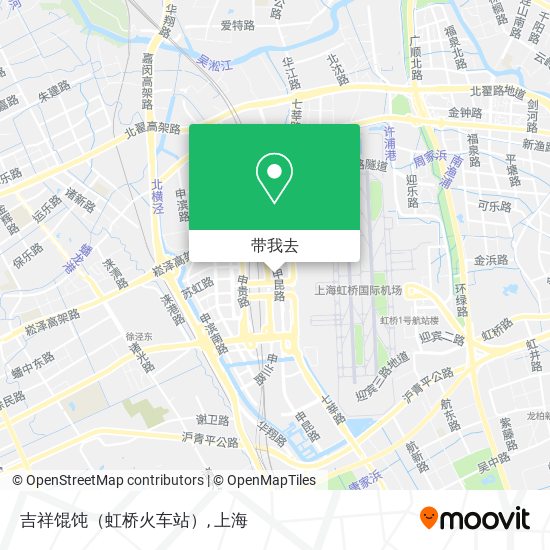 吉祥馄饨（虹桥火车站）地图