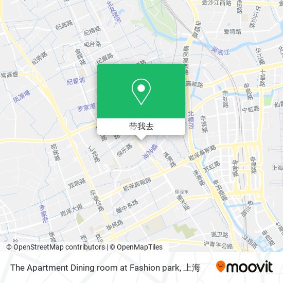 The Apartment Dining room at Fashion park地图