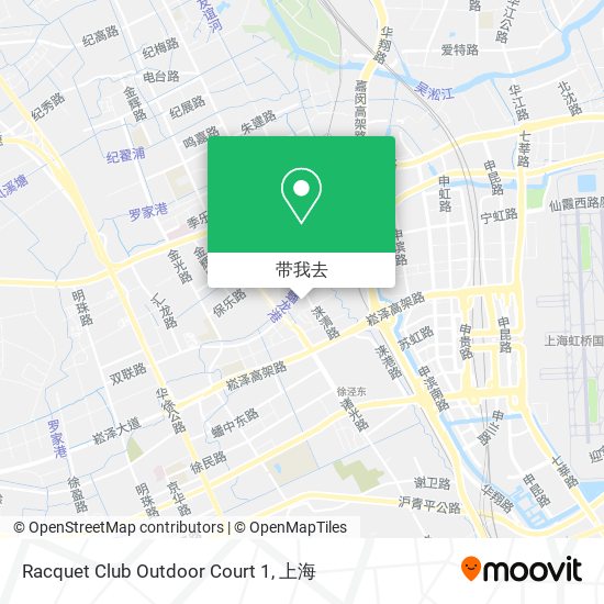 Racquet Club Outdoor Court 1地图