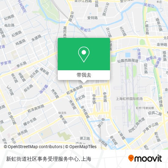 新虹街道社区事务受理服务中心地图