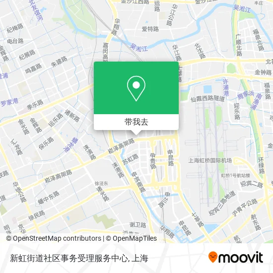 新虹街道社区事务受理服务中心地图