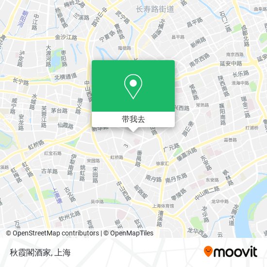 秋霞閣酒家地图