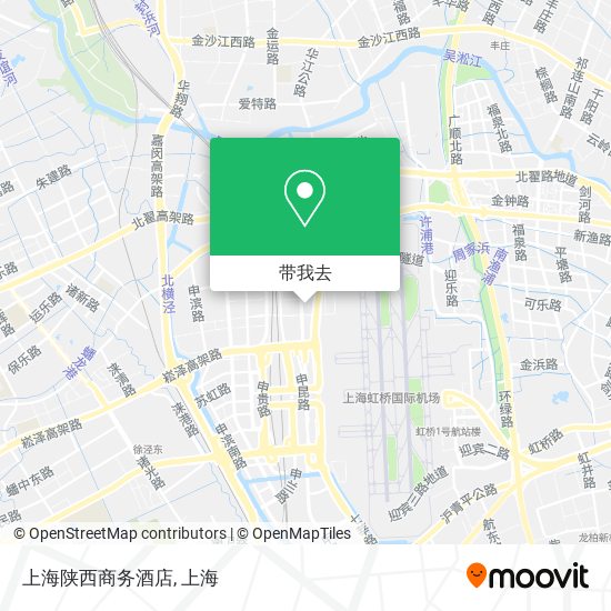 上海陕西商务酒店地图