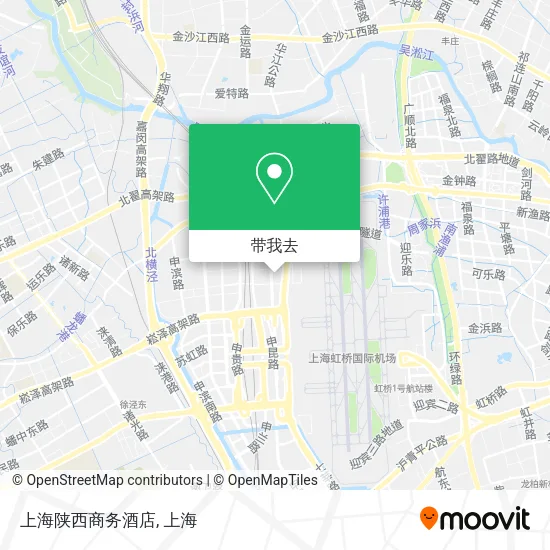 上海陕西商务酒店地图