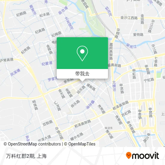 万科红郡2期地图
