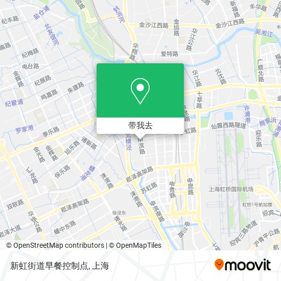 新虹街道早餐控制点地图