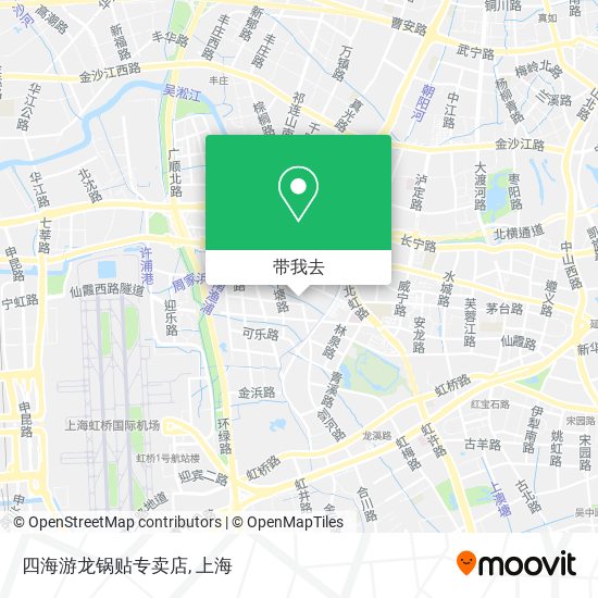 四海游龙锅贴专卖店地图