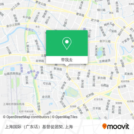 上海国际（广东话）基督徒团契地图