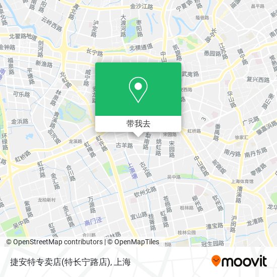 捷安特专卖店(特长宁路店)地图