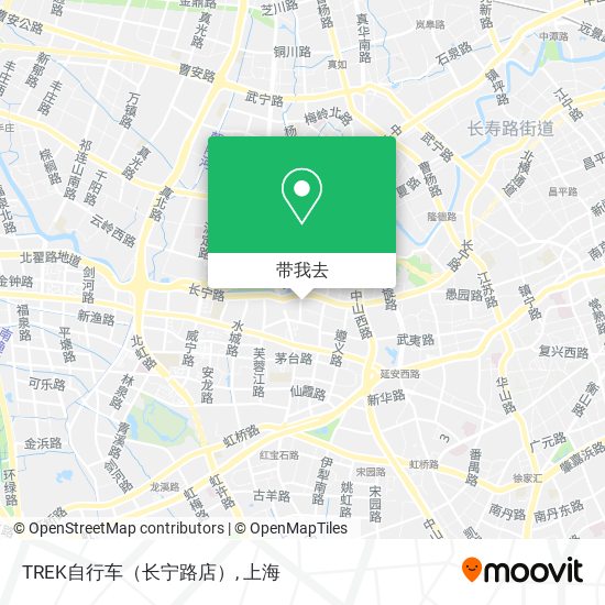 TREK自行车（长宁路店）地图
