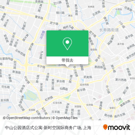 中山公园酒店式公寓-新时空国际商务广场地图